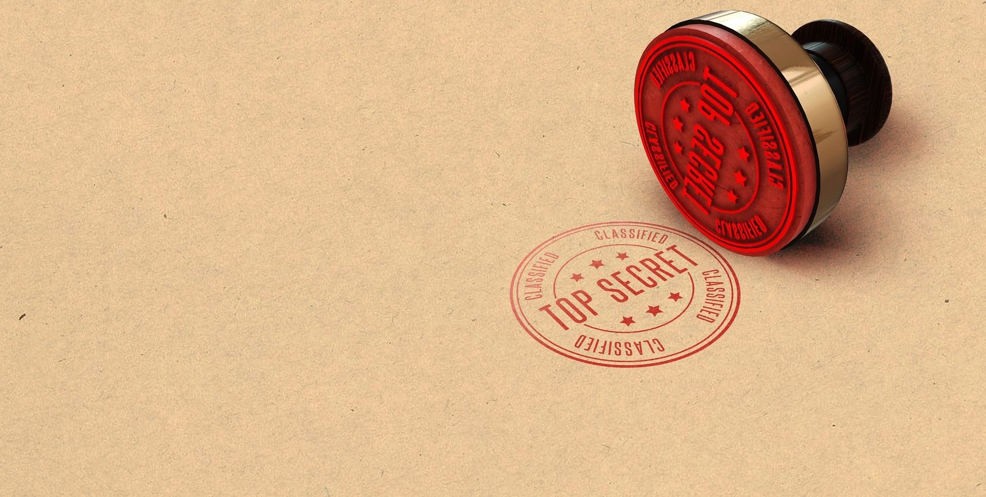 A top secret stamp alludes to the importance of loyalty program privacy.