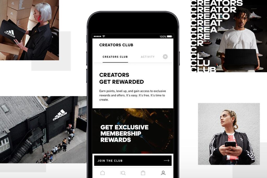 Adidas’ loyalty programme, Creators Club, caters to Gen Z by rewarding members with 100 points for creating an account and for participating in activities such as an Adidas runners’ event.