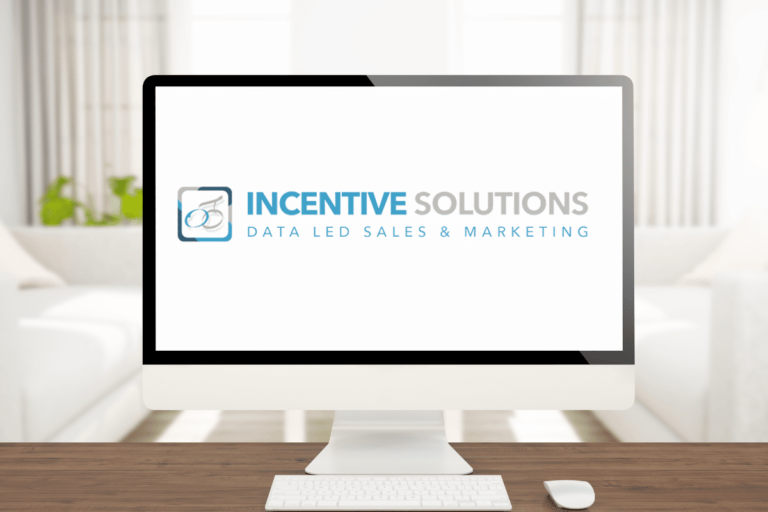 incentive solutions logo on computer screen